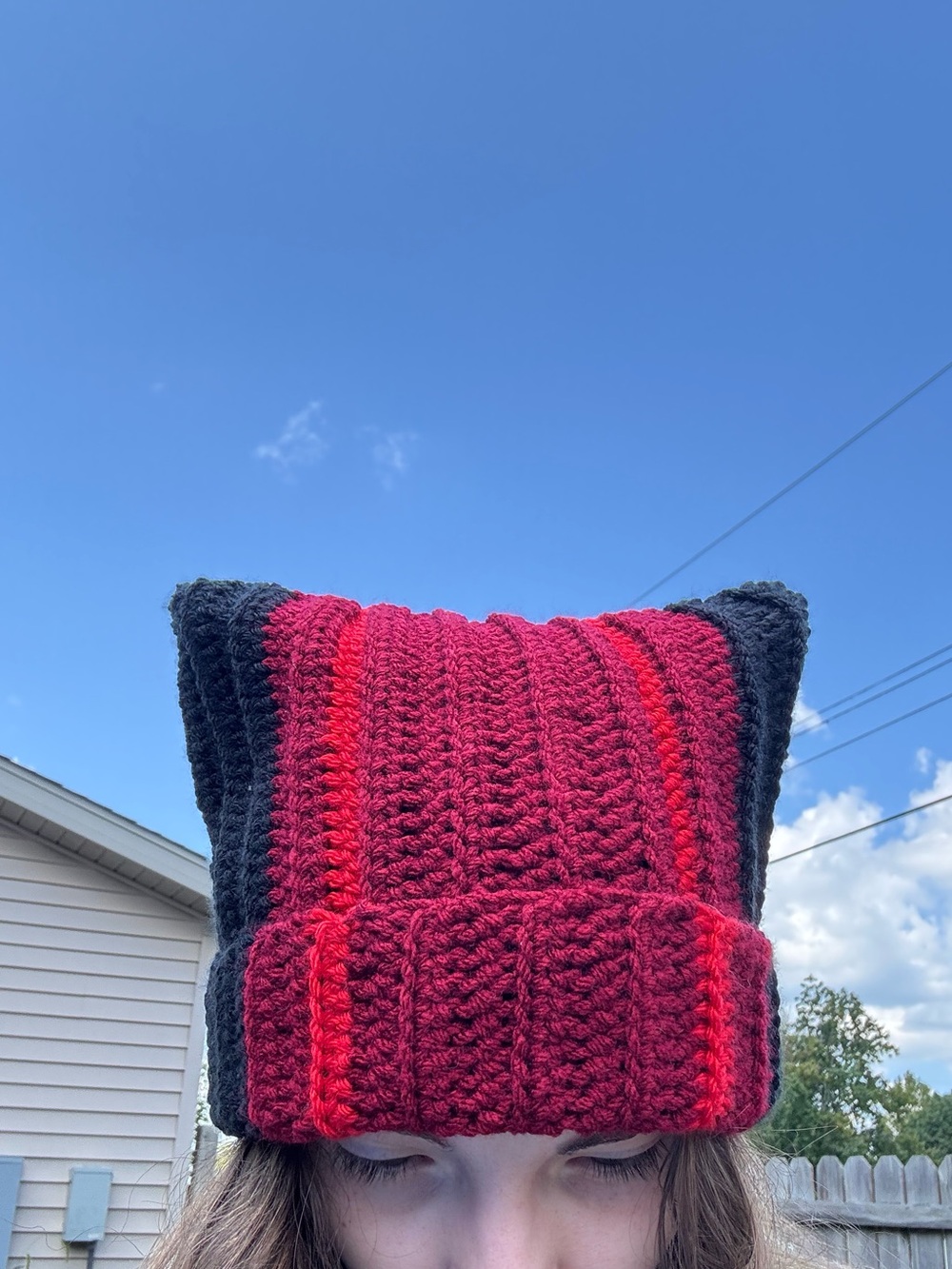 Handmade Crochet Twenty One Pilots Clancy Cat Beanie